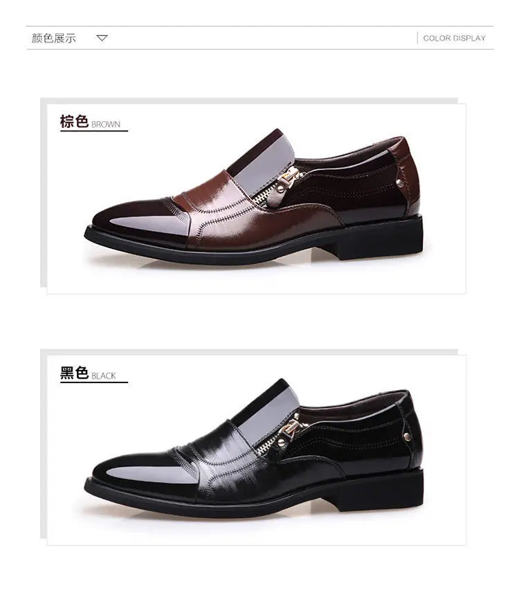 Shoes for Men Shoes Leather Shoes Business Dress Shoes All-Match Casual Shock-Absorbing Wear-Resistant Footwear Chaussure Homme