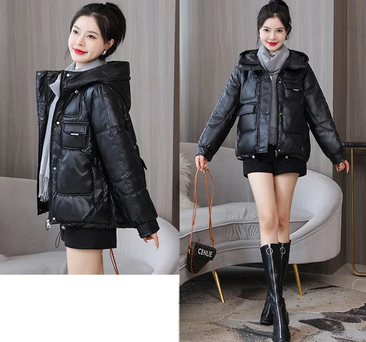 Loose Casual Short Padded Coats for Women Cotton Parkas Woman Great Warm Winter on Sale Discount Fashion 2025 Quilted Jackets