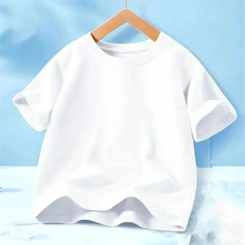 Children's Clothing,short Sleeves for Girls,2025 Summer New Girls' T-shirts,pure Cotton Fashionable Printed Children's Top Trend