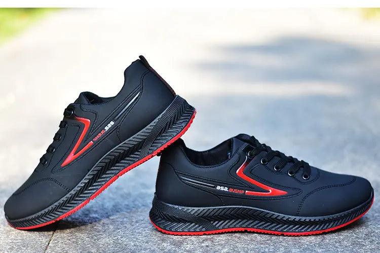 Men's shoes for autumn and winter are waterproof, versatile, anti-slip, sports and casual shoes, and men's low-top running shoes