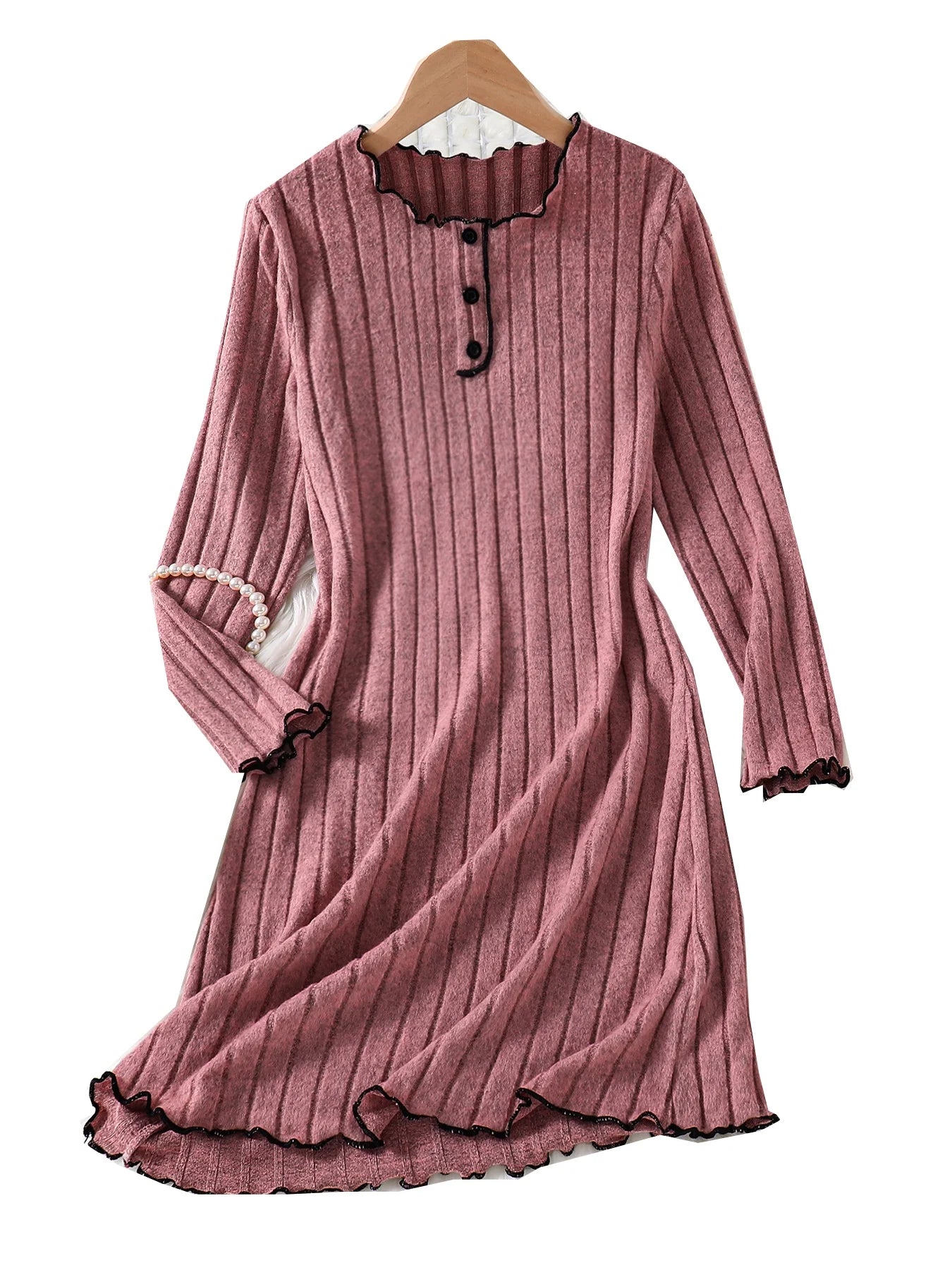 Girls Casual Knitted Dress Spring Autumn Fashion New Arrivals Comfortable Soft Material Skirt for Kids