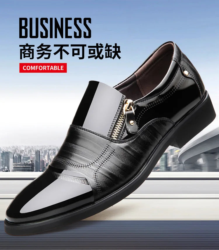 Shoes for Men Shoes Leather Shoes Business Dress Shoes All-Match Casual Shock-Absorbing Wear-Resistant Footwear Chaussure Homme