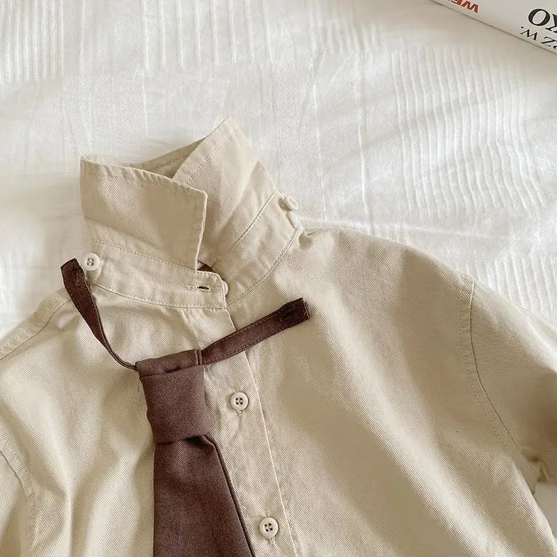 Girls Autumn Sweet Suits Set with Skirt Pleated Vest Shirt Boys Sweater Coat Kids College Outfit Baby Infants Clothing