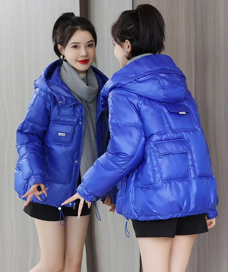 Loose Casual Short Padded Coats for Women Cotton Parkas Woman Great Warm Winter on Sale Discount Fashion 2025 Quilted Jackets