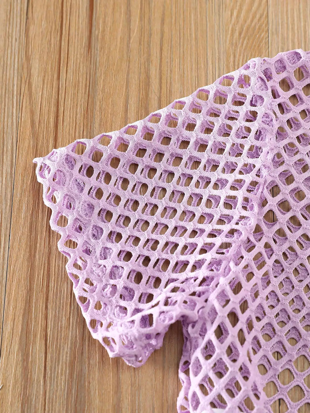 Girls' Three-Piece Outfits New Breathable Summer Thin Fashion Short Sleeve Mesh Top+Letter Print Crop Vest Sling+Letter Print Sport Shorts