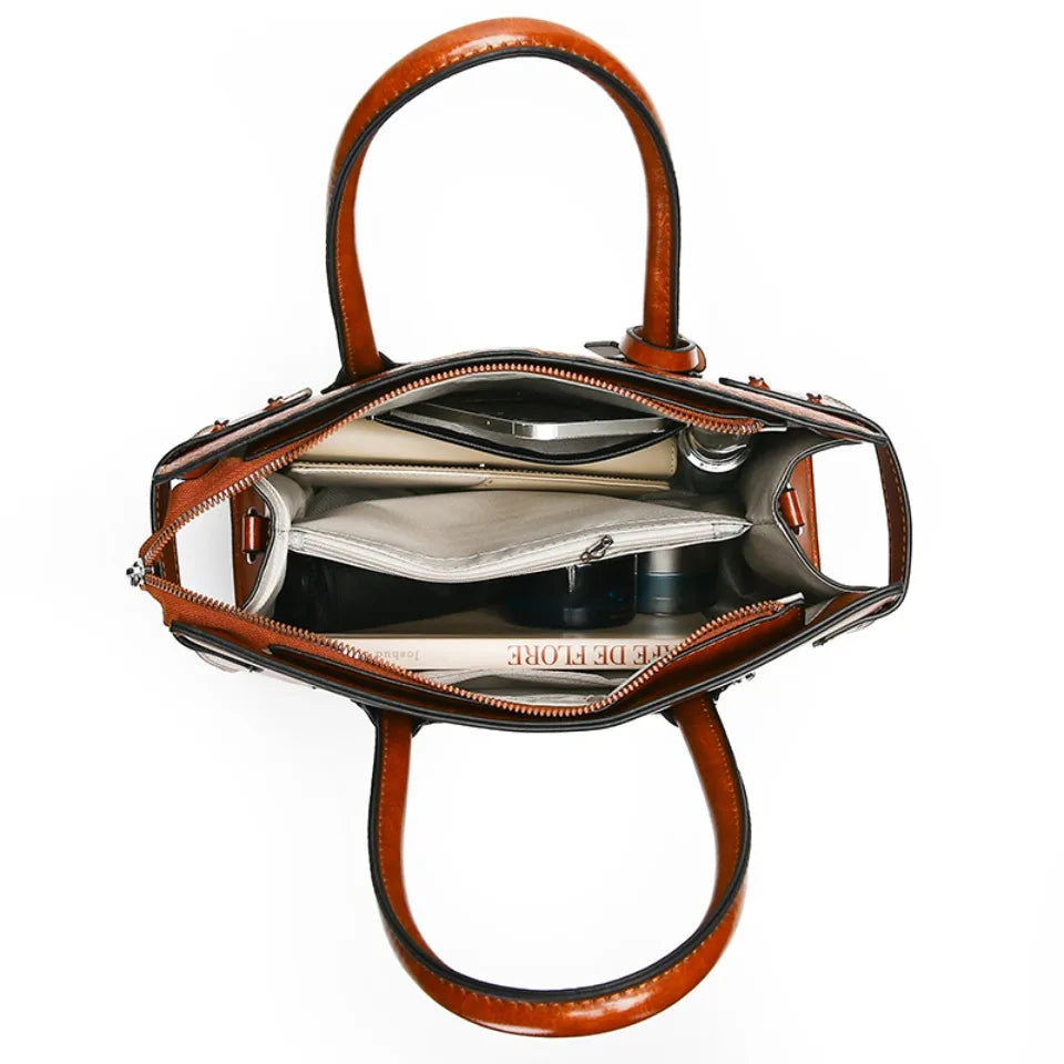 Genuine Handbags for Women 2025 New Luxury Ladies Hand Bags Female Leather Shoulder Top-Handle Crossbody Bags Casual Tote Sac