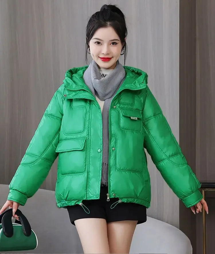 Loose Casual Short Padded Coats for Women Cotton Parkas Woman Great Warm Winter on Sale Discount Fashion 2025 Quilted Jackets