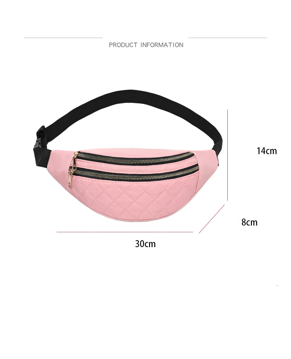 Waist Bag Women Fanny Pack Chest Shoulder Belt Bag Fashion Packs Party Crossbody Lady Travel Phone Pouch Lady Purse Bum Bags