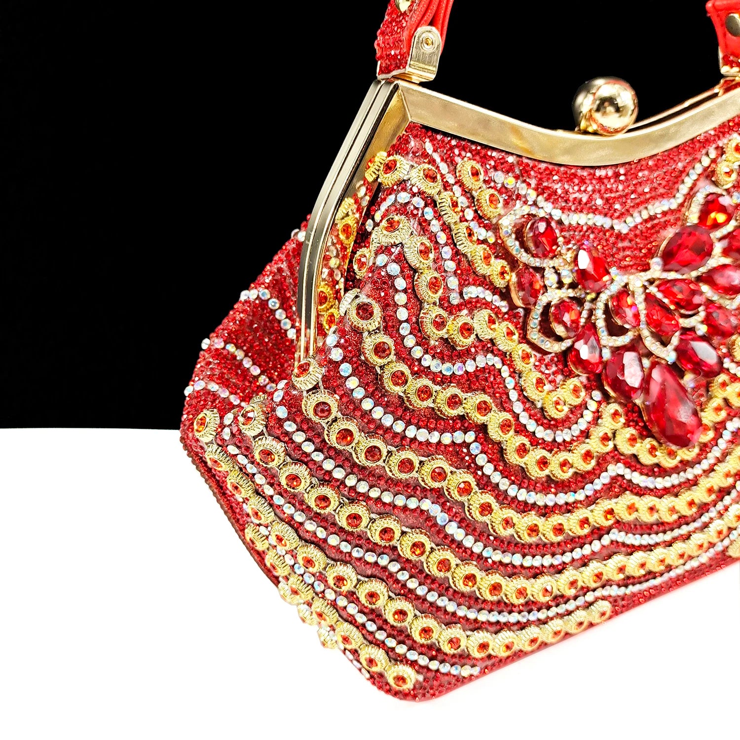 2024 Italian Design Full Rhinestone Comfortable high heel shoes And Bag Fashion Style Pointed-Toe Shoes For Women