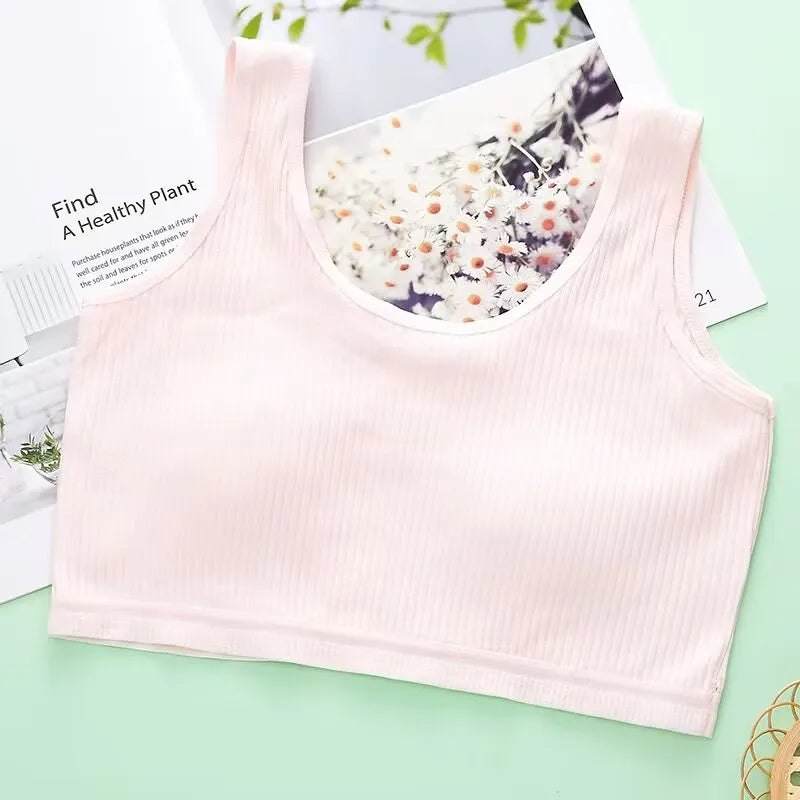 Girls Training BraTeenage Underwear Vest Adolescente Underwear Puberty Clothing 8-14Year