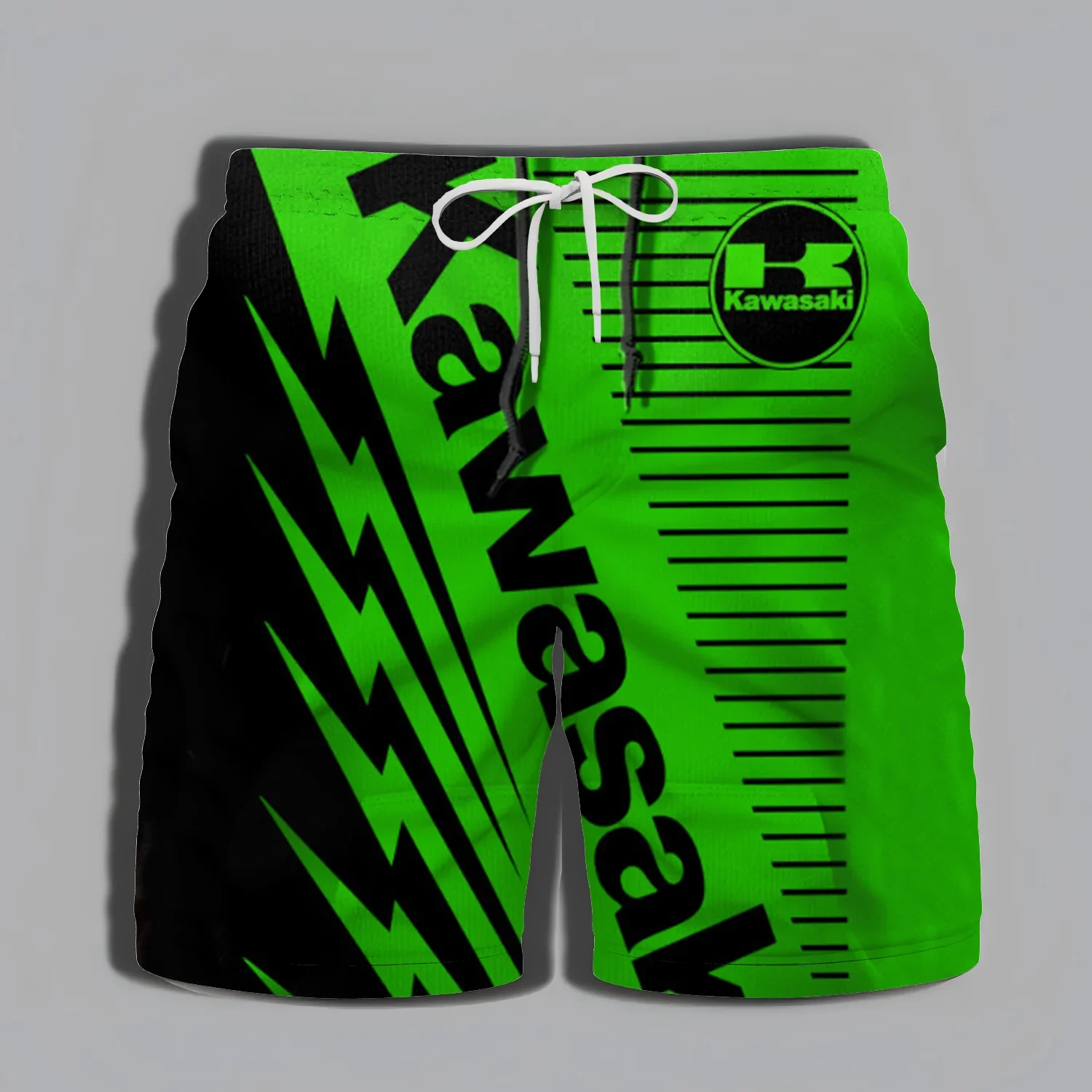 Kawasaki Adventure Men's Shorts High Quality 2025 New Product Quality Men's Motorcycle Men's Street Gym Sportswear Summer Beach