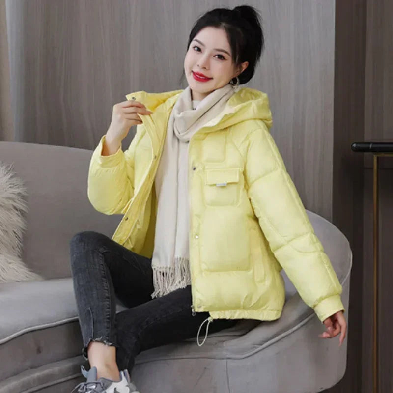 Loose Casual Short Padded Coats for Women Cotton Parkas Woman Great Warm Winter on Sale Discount Fashion 2025 Quilted Jackets
