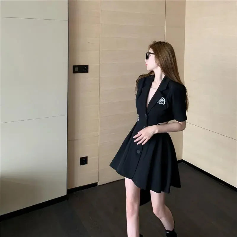 Dresses for Women 2025 Woman Dress Short Mini Black Clothes Korean Style Chic and Elegant Pretty X Sensual Sexy Y2k Fashion Sale