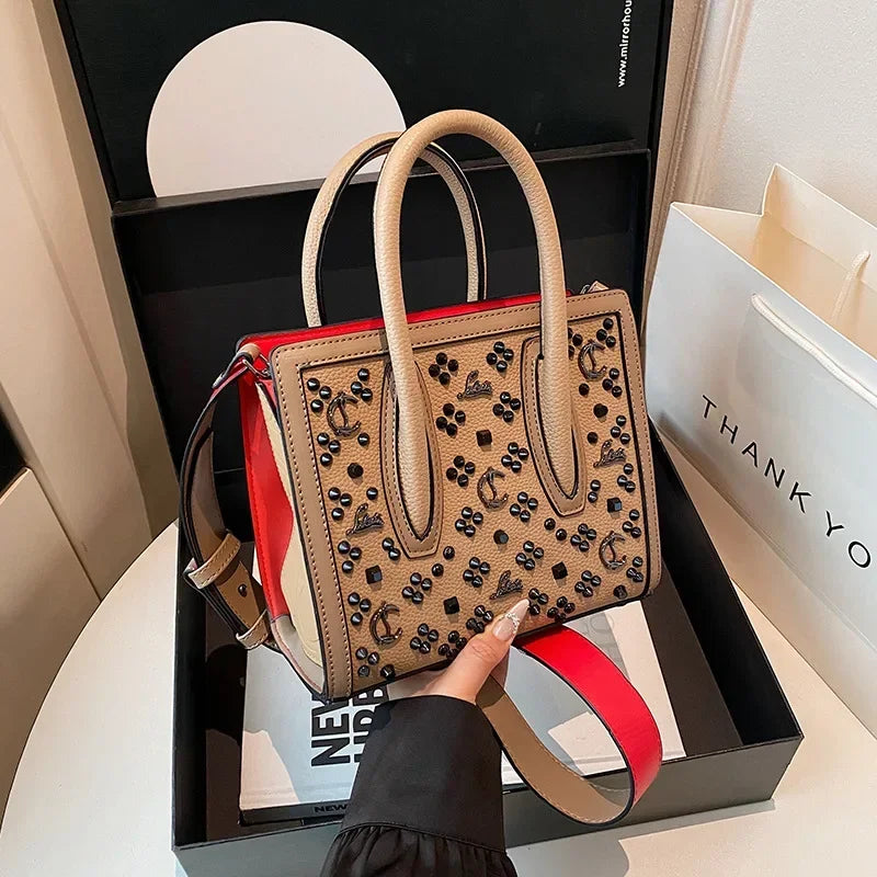 2025 New Women's Openwork Tote Bag Vintage Retro Large Capacity Shopper Crossbody Shoulder Purse Casual Chic Everyday Bag