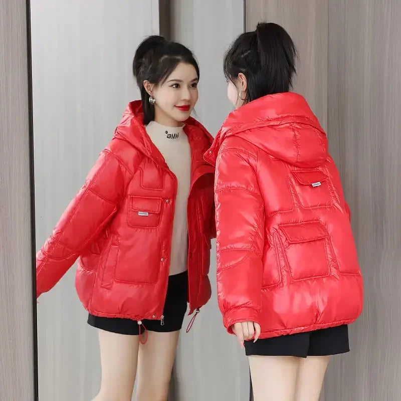 Loose Casual Short Padded Coats for Women Cotton Parkas Woman Great Warm Winter on Sale Discount Fashion 2025 Quilted Jackets