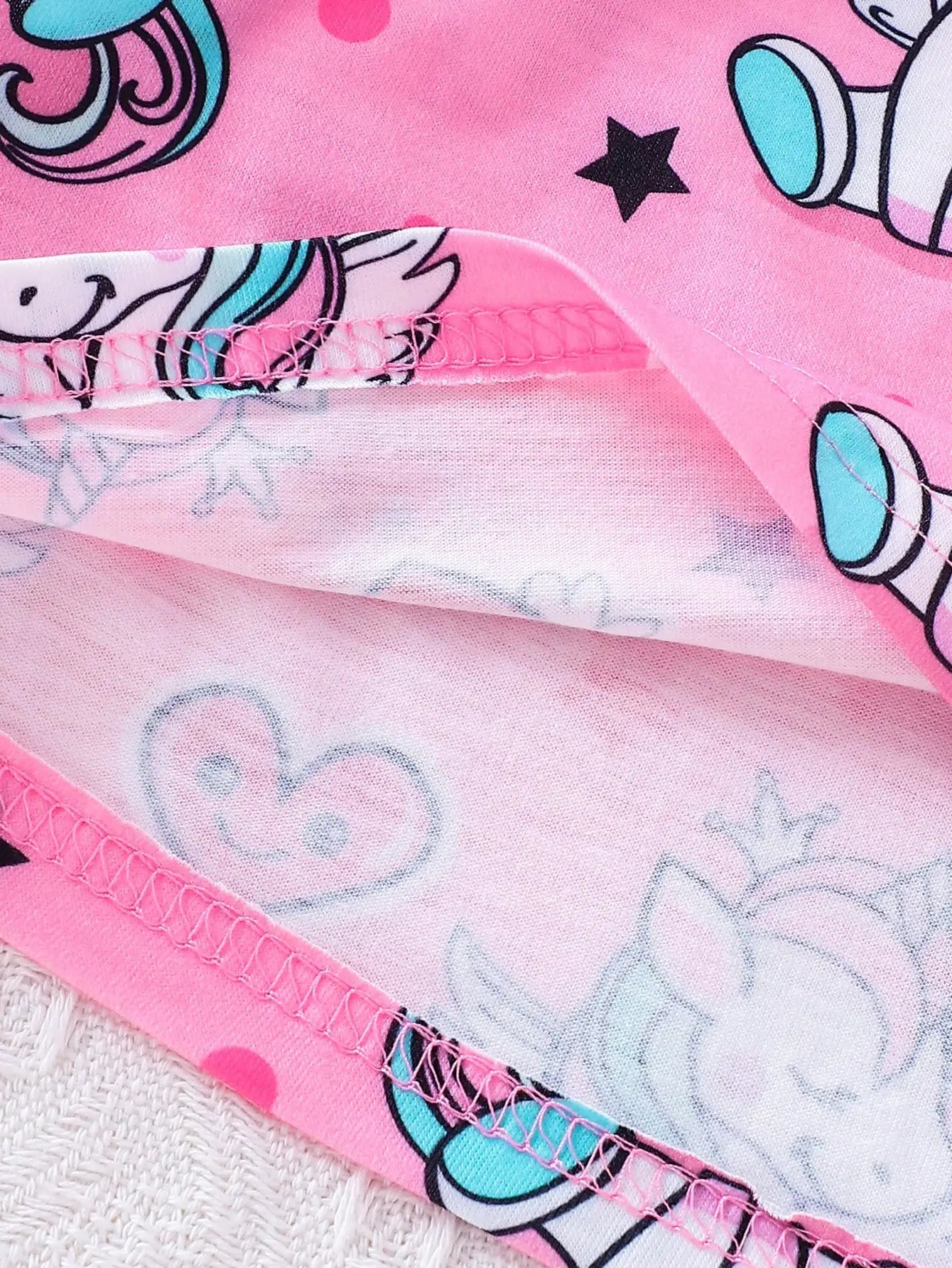 Girls' Elegant Polyester Knit Dress with Cartoon Digital Print