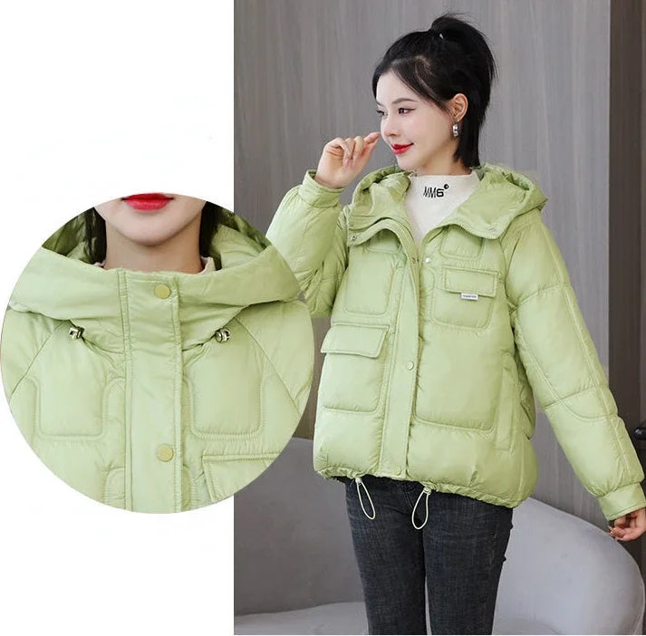 Loose Casual Short Padded Coats for Women Cotton Parkas Woman Great Warm Winter on Sale Discount Fashion 2025 Quilted Jackets