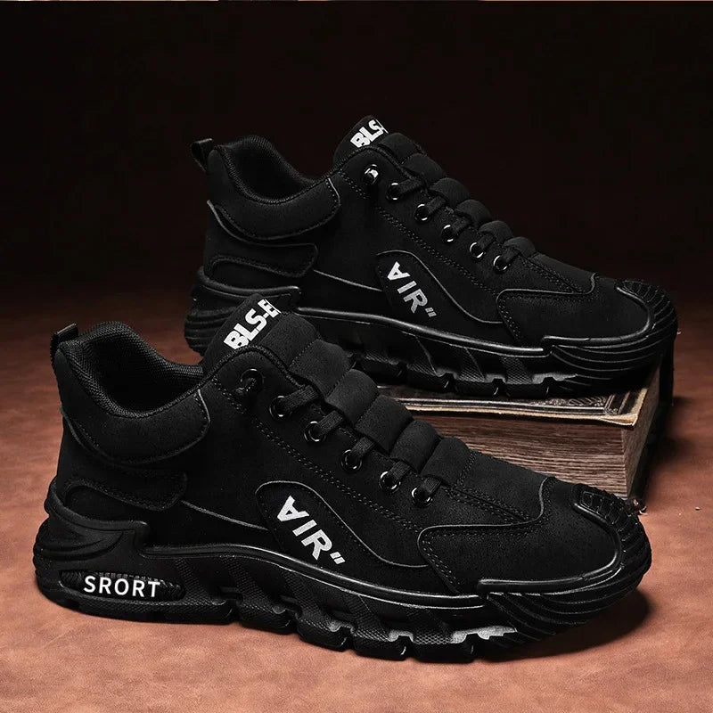 Men's Work Shoes 2025 New  Breathable Slip-On Anti-Slip Wear-Resistant Casual Sports Shoes Thick Bottom Labor Protection