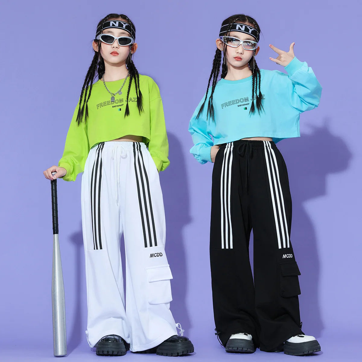 Girls Hip-hop Street Dance Trendy Clothing Children Jazz Dance Clothing Stage Shows Performance Costumes