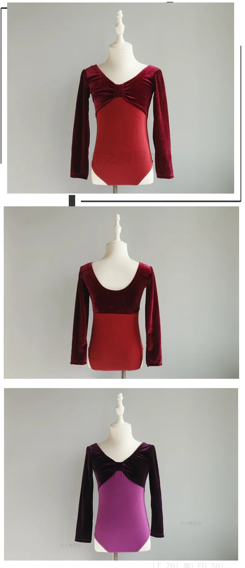 Girls' leotard ballet clothes for girls dance swimsuit Gymnastics leotard 2024 long sleeve ballet leotard Children's clothing