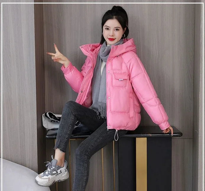 Loose Casual Short Padded Coats for Women Cotton Parkas Woman Great Warm Winter on Sale Discount Fashion 2025 Quilted Jackets