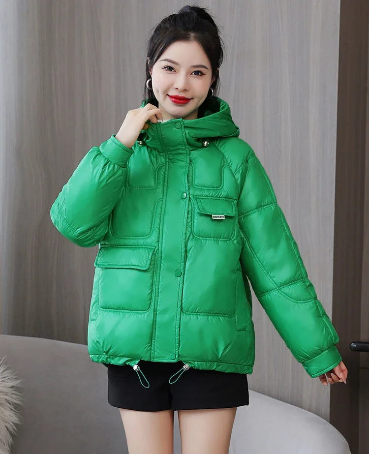 Loose Casual Short Padded Coats for Women Cotton Parkas Woman Great Warm Winter on Sale Discount Fashion 2025 Quilted Jackets
