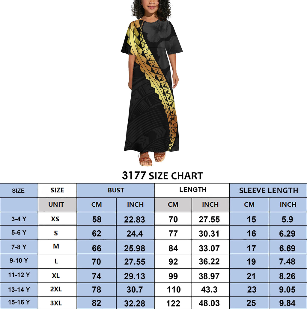 Girls' Clothing Sets Polynesian Tribal Samoan Tattoo Family Clothing Outfits Boys Clothing Sets