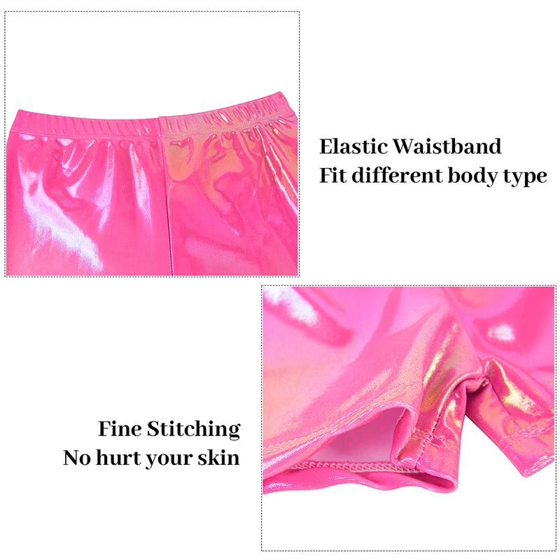 Girls  Vest  Gymnastics Leotard Sparkle 4 Piece Dance Unitard for Kids Toddler Athletic Tumbling Outfits