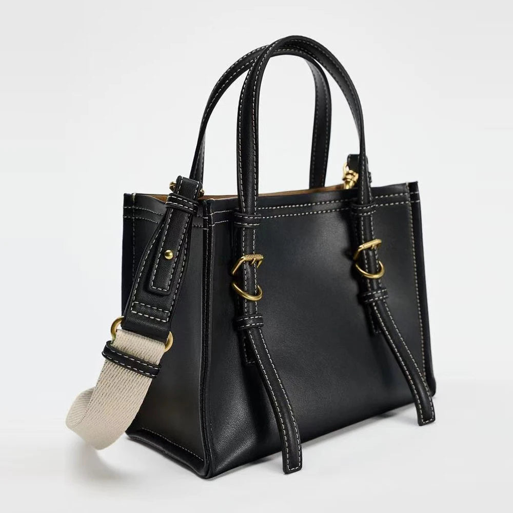 Large Capacity Tote Bags for Women Fashion Designer Shoulder Bag Soft PU Leather Women's Handbags Commuting Shopper Women Bag