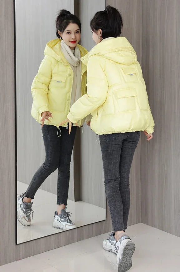 Loose Casual Short Padded Coats for Women Cotton Parkas Woman Great Warm Winter on Sale Discount Fashion 2025 Quilted Jackets