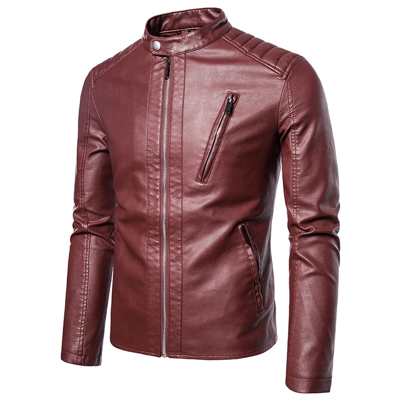 Men's Coat Men's Spring And Autumn Leather Jacket Fashion Men's 2024 New Popular Korean Version Slim Fashion Clothes