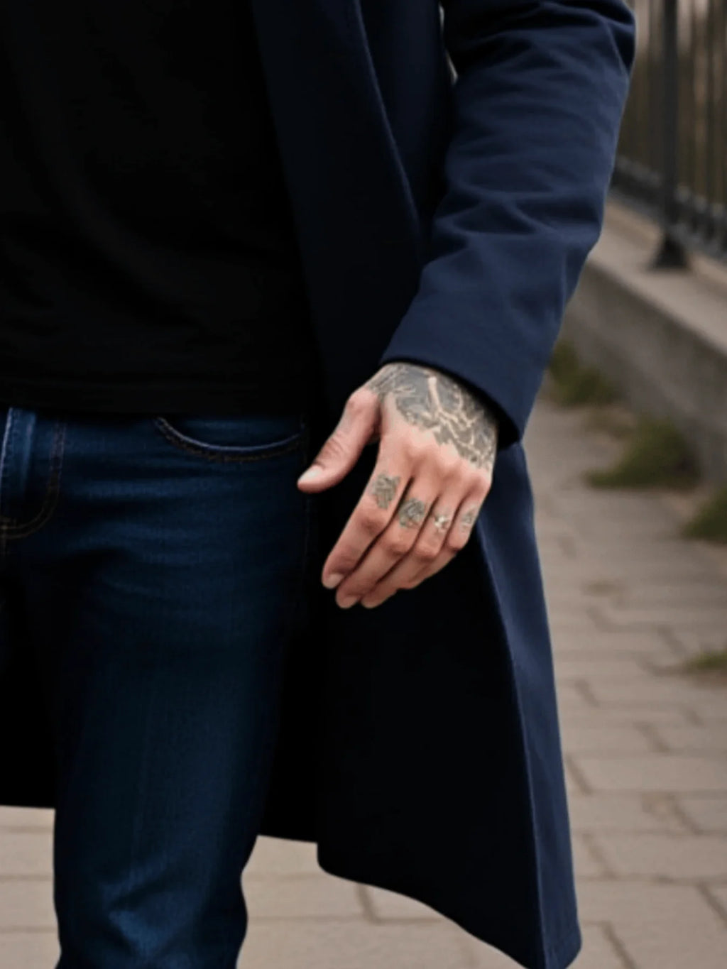 Men's Winter Mid-Length Coat Wool Warm Coats Lining Double Breasted Lapel Jacket Street Wear Men's Clothing Outerwears