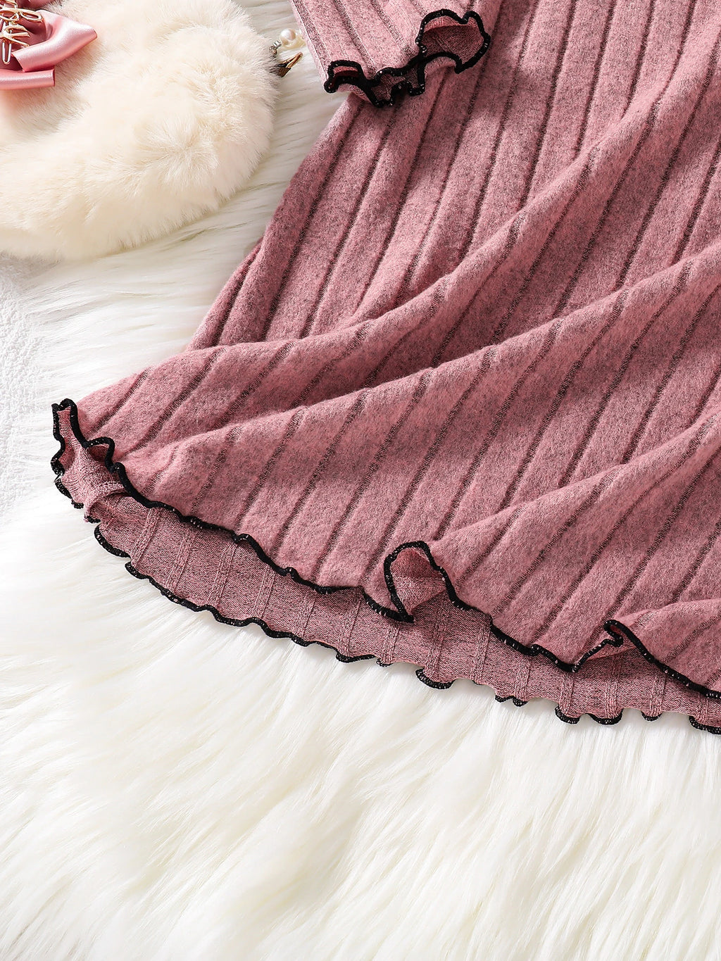 Girls Casual Knitted Dress Spring Autumn Fashion New Arrivals Comfortable Soft Material Skirt for Kids