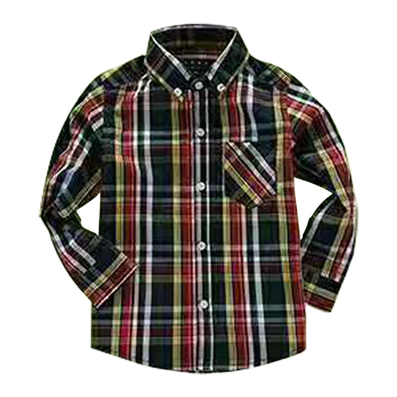 Girls shirts tops plant embroidery Pattern Clothing Kids Baby school uniform Boys Shirt Autumn Birthday Party Formal Attire Tee