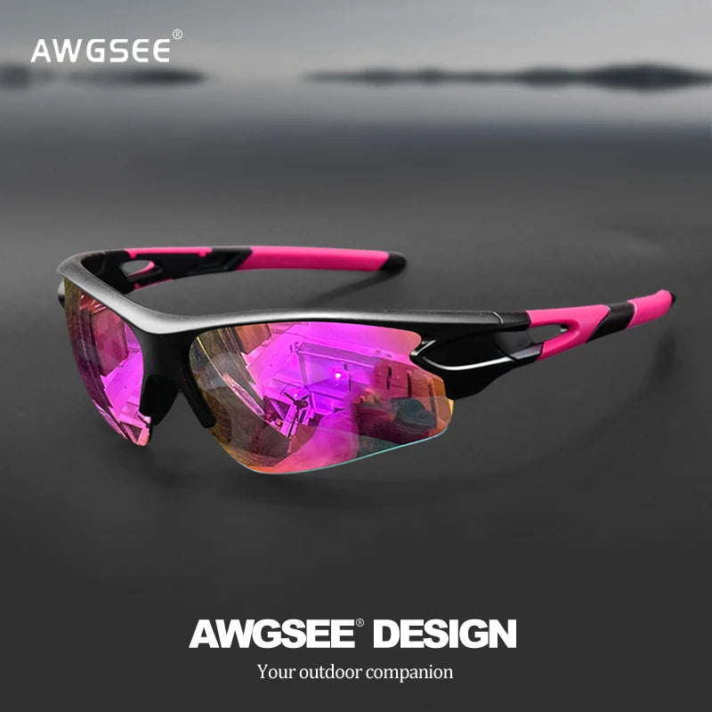 Sports Sunglasses for Men & Women – Semi-Rimless UV400 Protection for Baseball, Running, Fishing, Golf & Driving