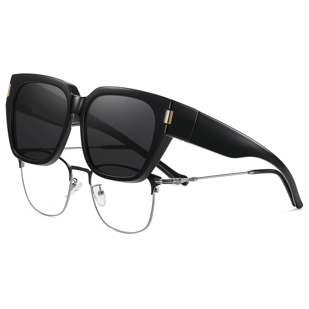 Sunglasses set, anti-glare glasses, polarized sunglasses for myopia, anti-UV sunglasses