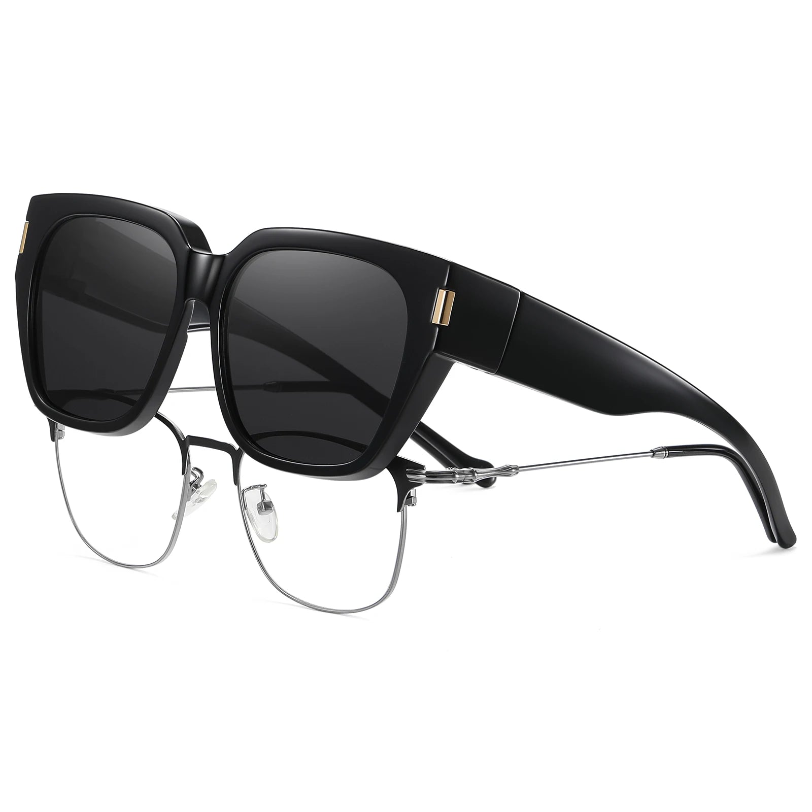 Sunglasses set, anti-glare glasses, polarized sunglasses for myopia, anti-UV sunglasses