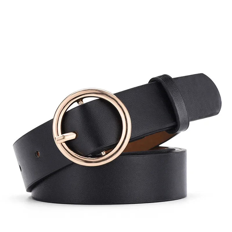 Women PU Leather Waistbands Adjustable Belts Fashion Casual Pin Buckle Belts for Waist Strap Jeans Skirt Men Female