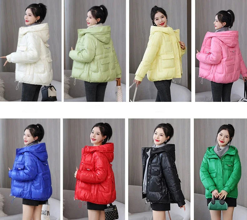 Loose Casual Short Padded Coats for Women Cotton Parkas Woman Great Warm Winter on Sale Discount Fashion 2025 Quilted Jackets