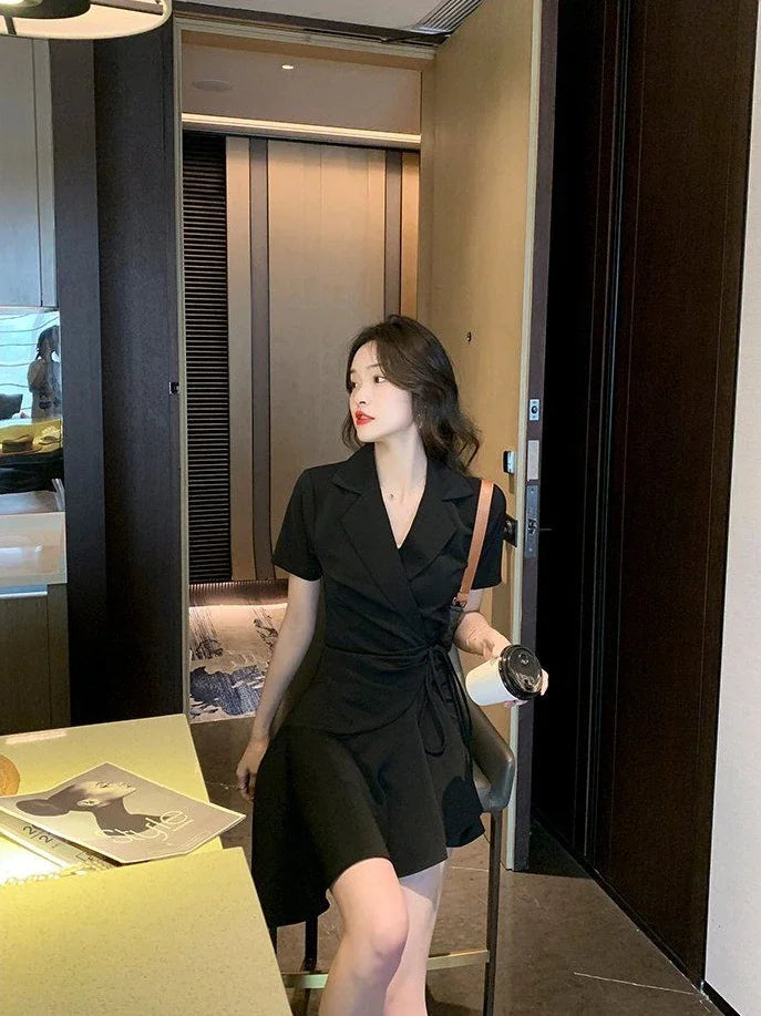 Dresses for Women 2025 Woman Dress Short Mini Black Clothes Korean Style Chic and Elegant Pretty X Sensual Sexy Y2k Fashion Sale