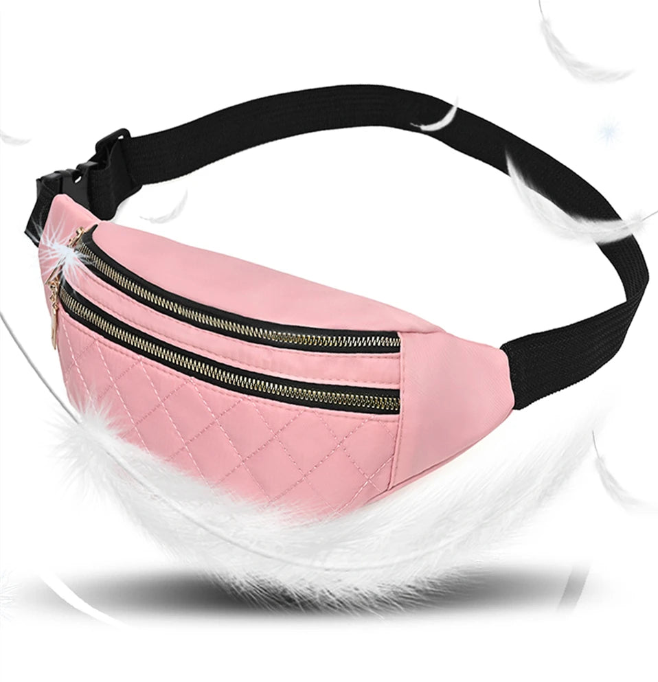 Waist Bag Women Fanny Pack Chest Shoulder Belt Bag Fashion Packs Party Crossbody Lady Travel Phone Pouch Lady Purse Bum Bags