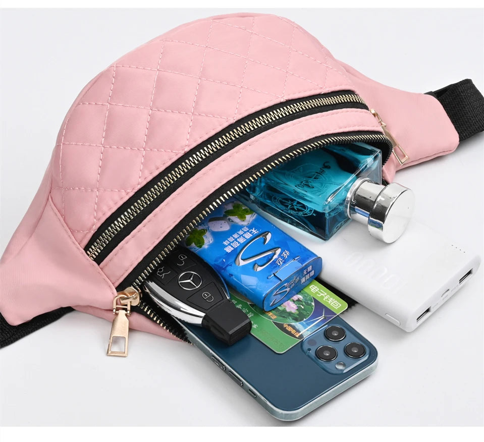 Waist Bag Women Fanny Pack Chest Shoulder Belt Bag Fashion Packs Party Crossbody Lady Travel Phone Pouch Lady Purse Bum Bags