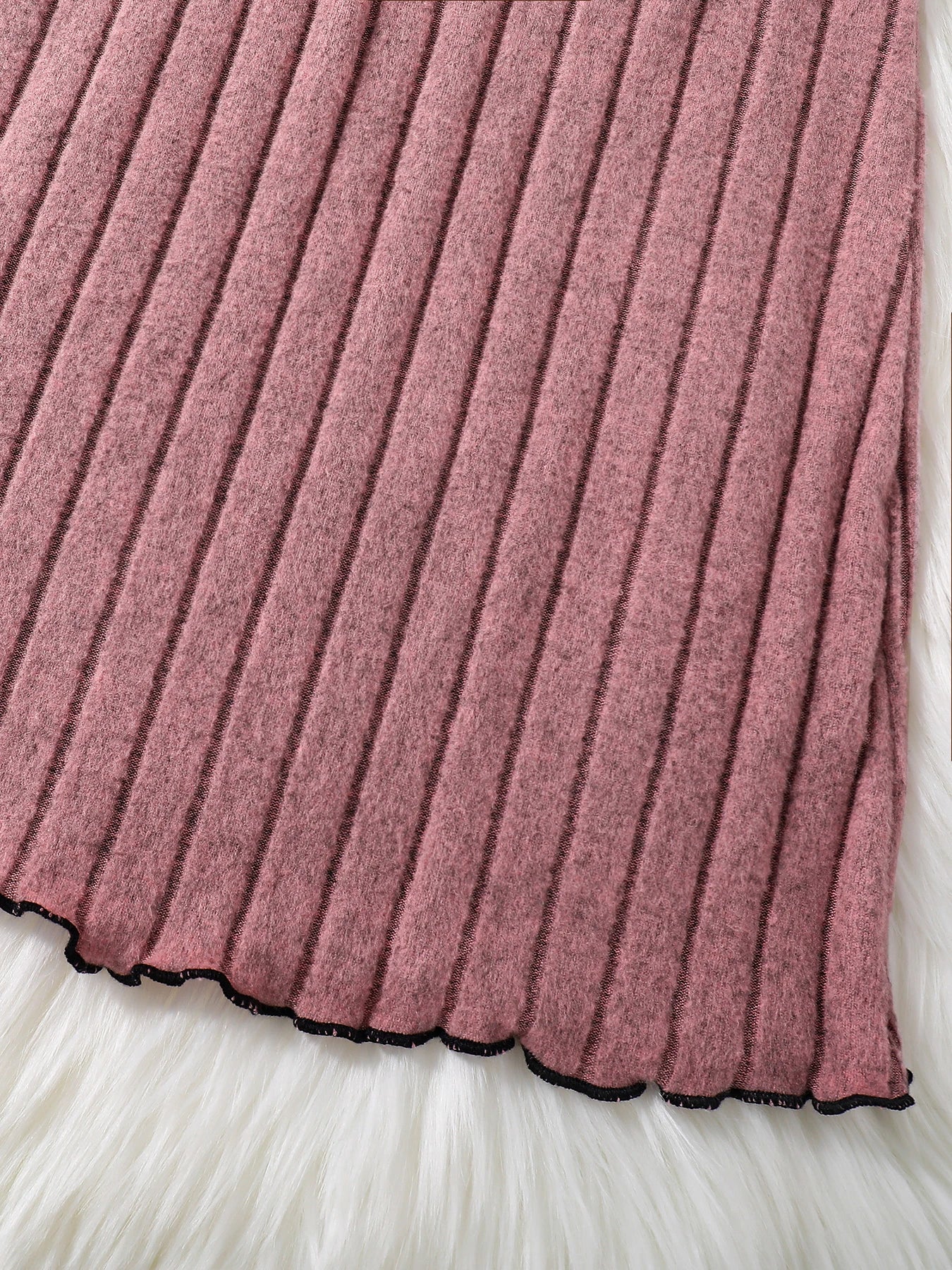 Girls Casual Knitted Dress Spring Autumn Fashion New Arrivals Comfortable Soft Material Skirt for Kids