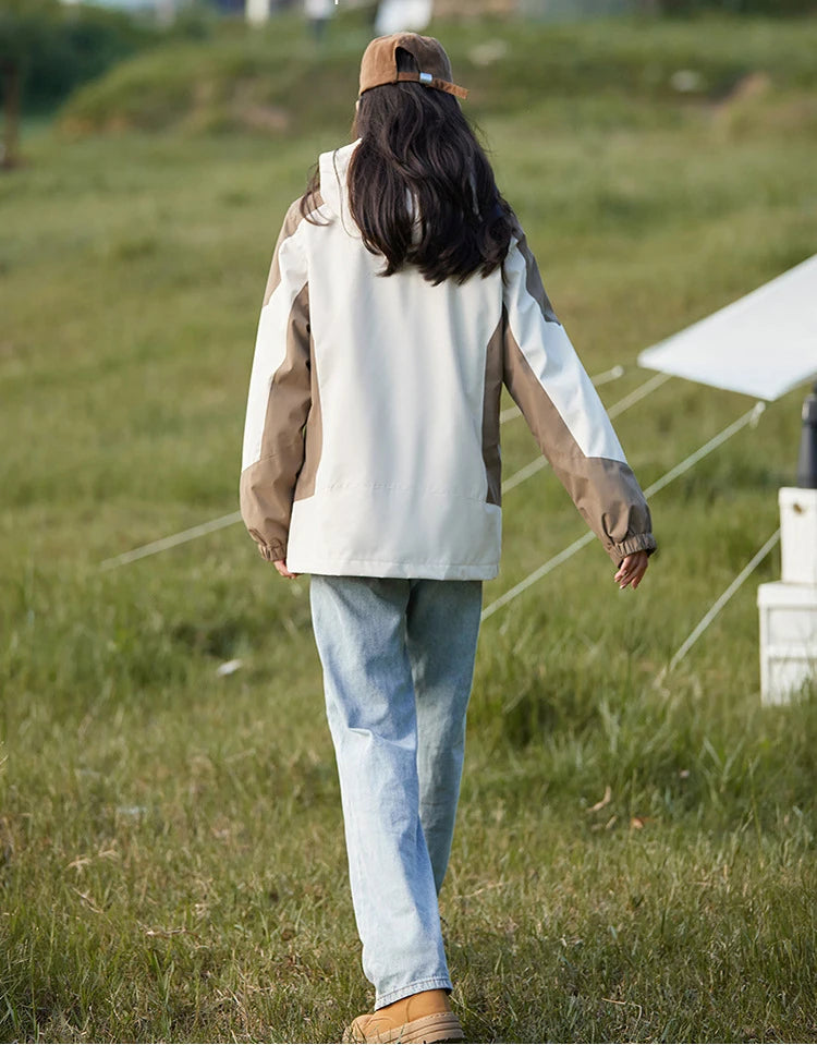 Waterproof Hiking Jackets Women Windbreakers Down Jacket for Women   New Three-in-one Mountaineering Coats Clothes