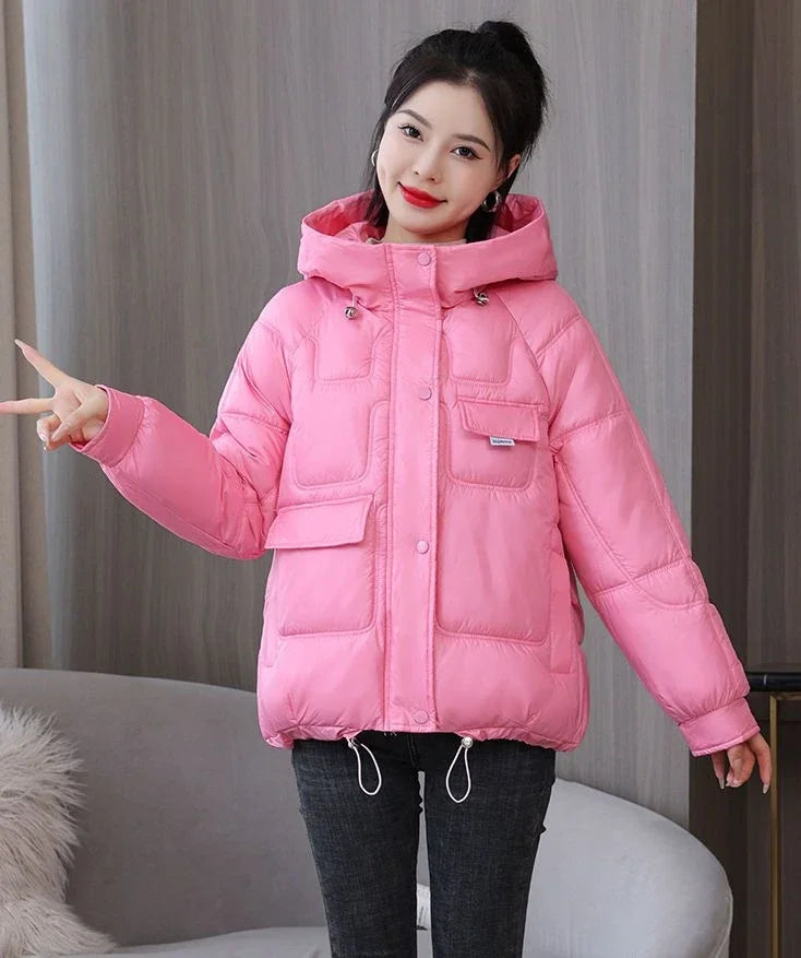 Loose Casual Short Padded Coats for Women Cotton Parkas Woman Great Warm Winter on Sale Discount Fashion 2025 Quilted Jackets
