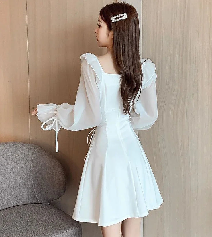 Female Dresses  Coquette Women's DressSilk Satin Chiffon Sexy Black Holiday New Features Korean Style Clothing Cheap Casual X In