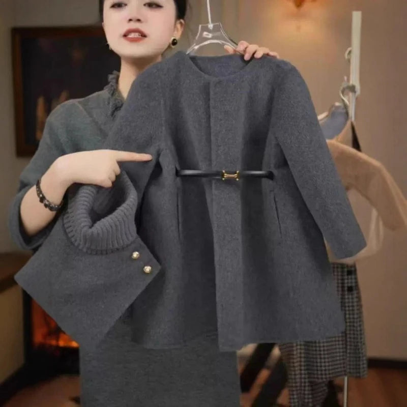 Girls Woolen Coat Children Clothing Fashionable Coat Trend Girl Winter Coat Winter Clothes for Girl Winter Jackets Ropa De Niña