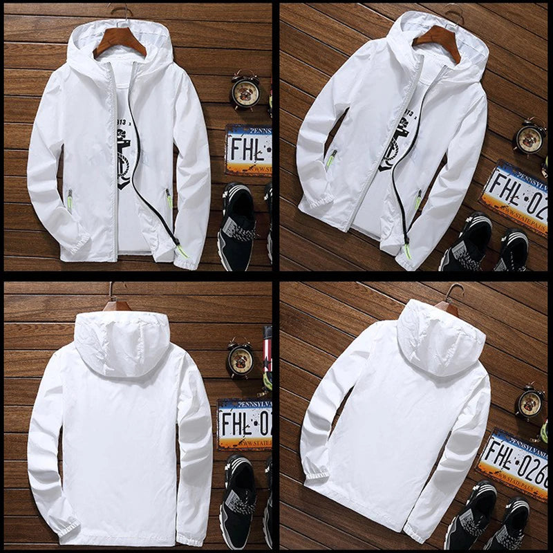 Men Women Bomber Hooded Jacket EMT Paramedic Emergency Medical Services Casual Thin Windbreaker Sunscreen Skin Jacket Outwear