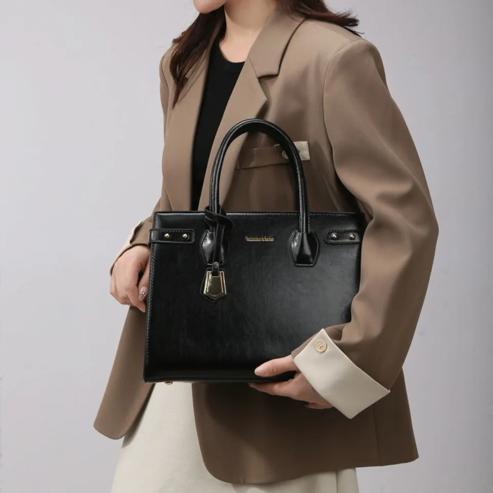 Genuine Handbags for Women 2025 New Luxury Ladies Hand Bags Female Leather Shoulder Top-Handle Crossbody Bags Casual Tote Sac