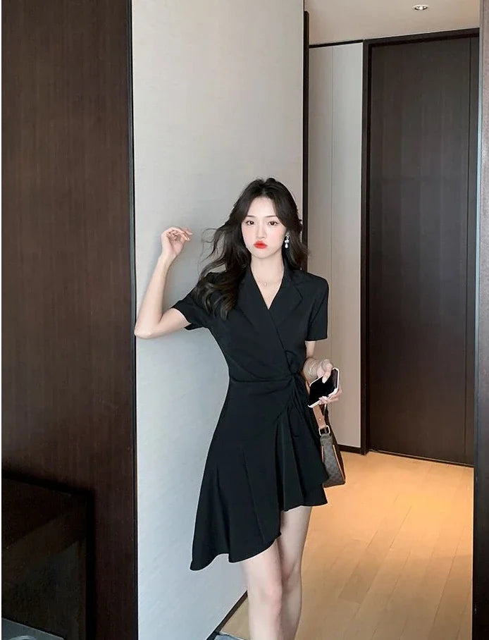 Dresses for Women 2025 Woman Dress Short Mini Black Clothes Korean Style Chic and Elegant Pretty X Sensual Sexy Y2k Fashion Sale